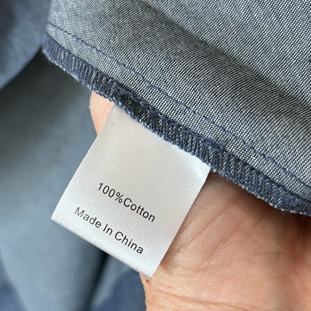 Tuckernuck X India Hicks Comporta Chambray Maxi Dress Sz M Ret $278 - Picture 8 of 12